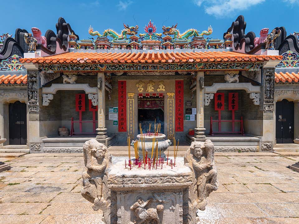 長洲島にある歴史的寺院の北帝廟（Pak Tai Temple）