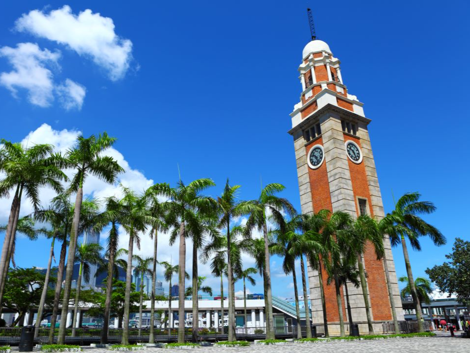 Clock Tower in Tsim Sha Tsui at nighttime