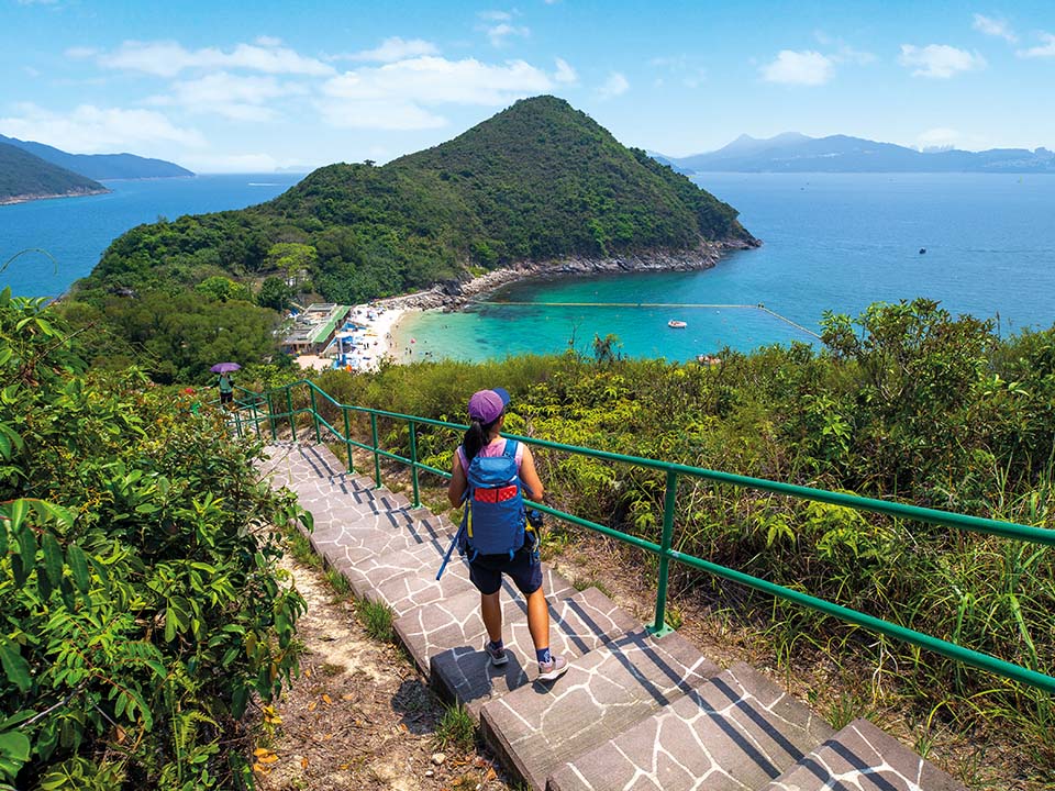 Take a short hike on Sharp Island between Kiu Tsui and Hap Mun Bay