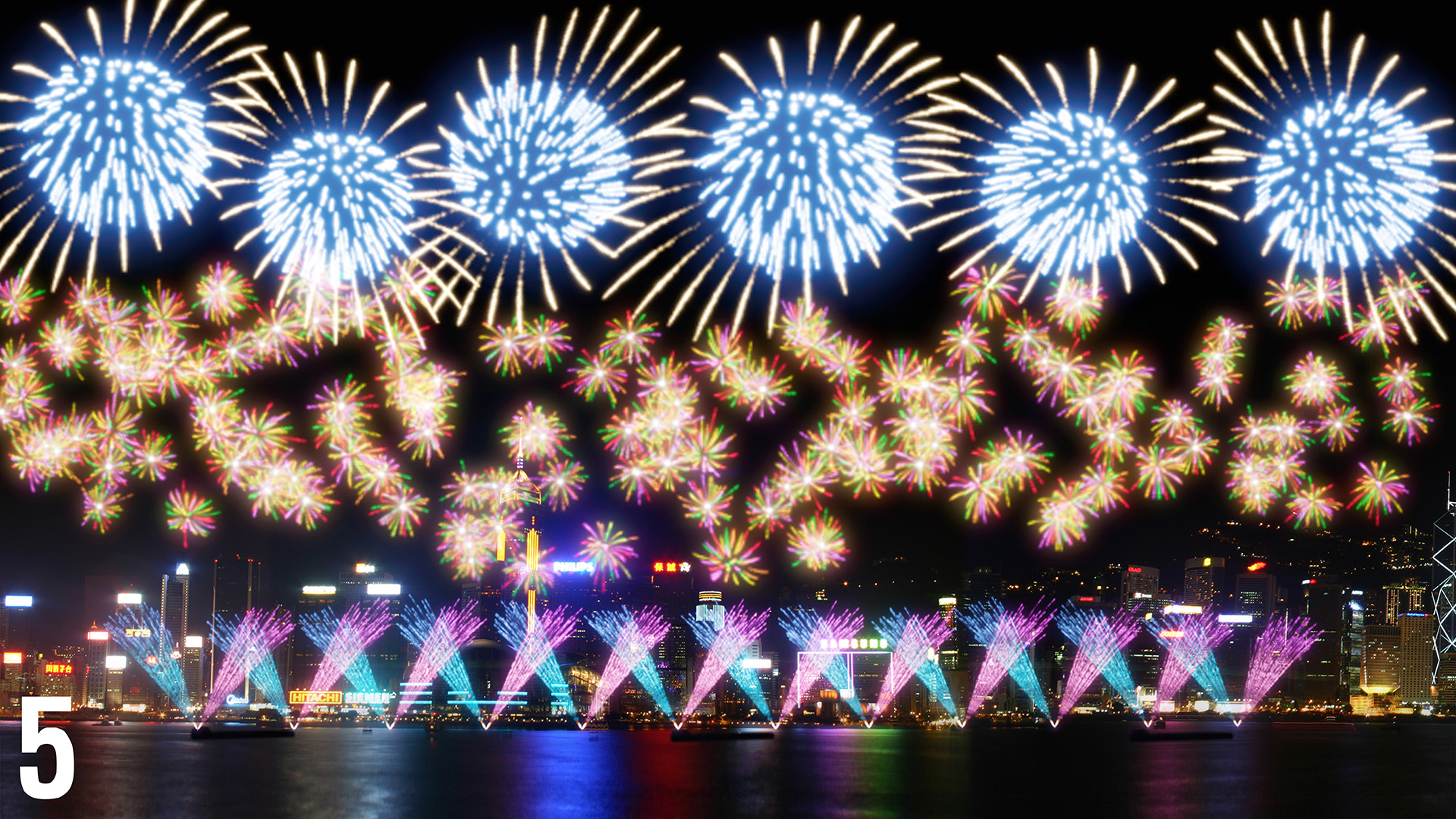 Night Vibes Hong Kong Vibrant fireworks return to Victoria Harbour's