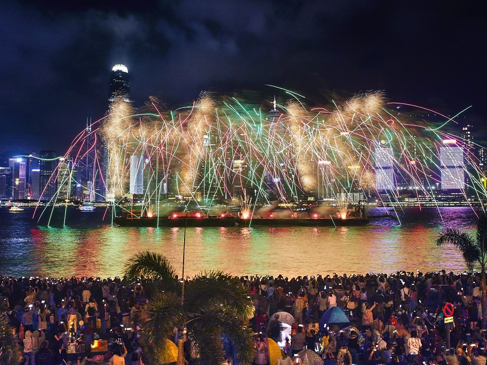 Winter Harbourfront Pyrotechnics